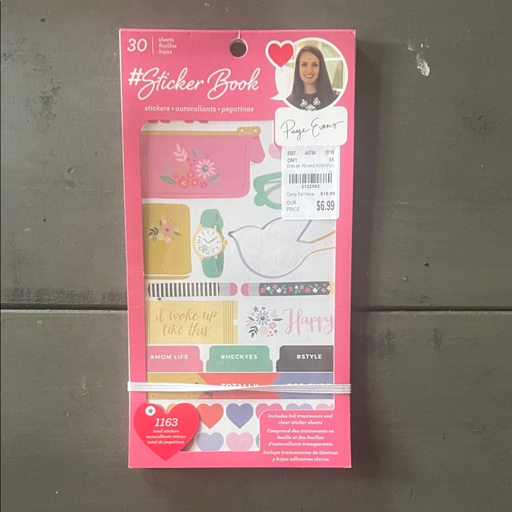 PAIGE Sticker Book - Pink and Multicolor